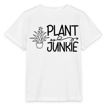 Accro aux plantes - T-shirt bio MINI CREATOR Stanley/Stella Enfant - blanc - Devant - Maike (125cm)