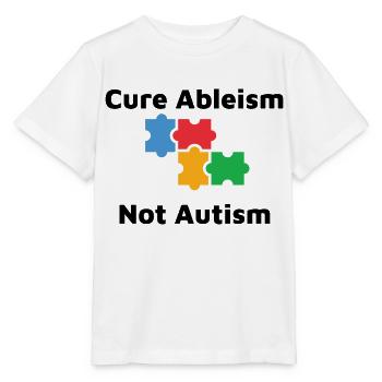 Cure Ableism Not Autism - Stanley/Stella MINI CREATOR Kids’ T-Shirt - white - Front - Maike (125cm)