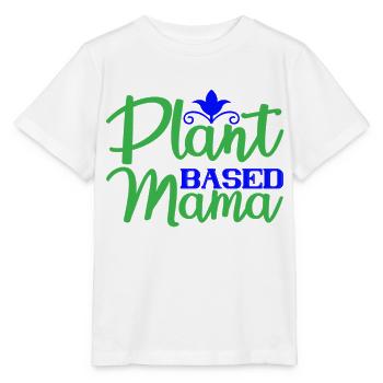 Plant based Mama - Stanley/Stella Kinder T-Shirt MINI CREATOR  - Weiß - Vorne - Maike (125cm)
