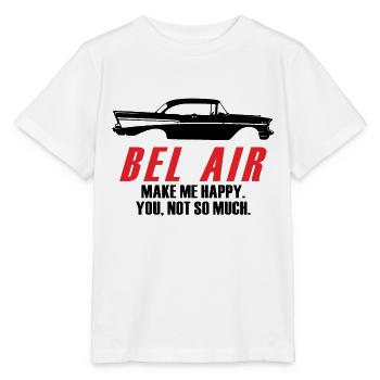 BEL AIR MACHEN MICH GLÜCKLICH DICH NICHT SO SEHR - Stanley/Stella Kinder T-Shirt MINI CREATOR  - Weiß - Vorne - Maike (125cm)