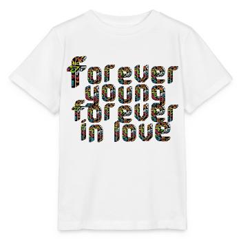 Toujours jeune toujours amoureux - T-shirt bio MINI CREATOR Stanley/Stella Enfant - blanc - Devant - Maike (125cm)
