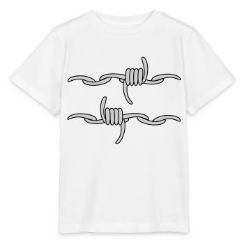 Barbed wire - Stanley/Stella MINI CREATOR Kids’ T-Shirt - white - Front - Maike (125cm)