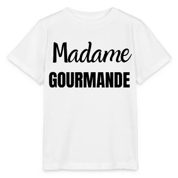 madame gourmande - T-shirt bio MINI CREATOR Stanley/Stella Enfant - blanc - Devant - Maike (125cm)