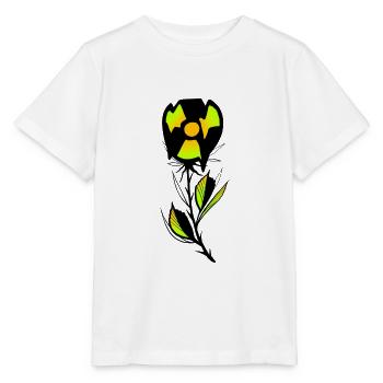 Farbige radioaktive Pflanze - Stanley/Stella Kinder T-Shirt MINI CREATOR  - Weiß - Vorne - Maike (125cm)