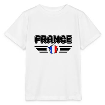 Frankreich Spezial Frankreich / Englisches Geschenk - Stanley/Stella Kinder T-Shirt MINI CREATOR  - Weiß - Vorne - Maike (125cm)