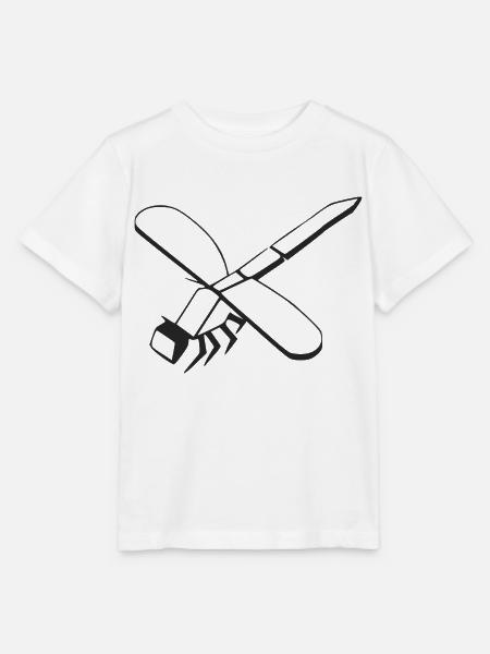 Isometrische Libelle - Stanley/Stella Kinder T-Shirt MINI CREATOR - Weiß