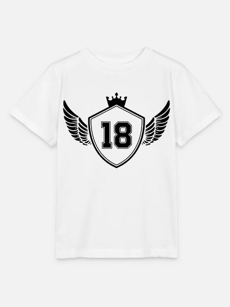 18 wappen - Stanley/Stella Kinder T-Shirt MINI CREATOR - Weiß