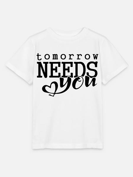 Tomorrow needs you - Stanley/Stella Kinder T-Shirt MINI CREATOR - Weiß