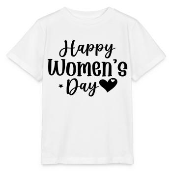 Joyeuse Journée de la Femme - T-shirt bio MINI CREATOR Stanley/Stella Enfant - blanc - Devant - Maike (125cm)