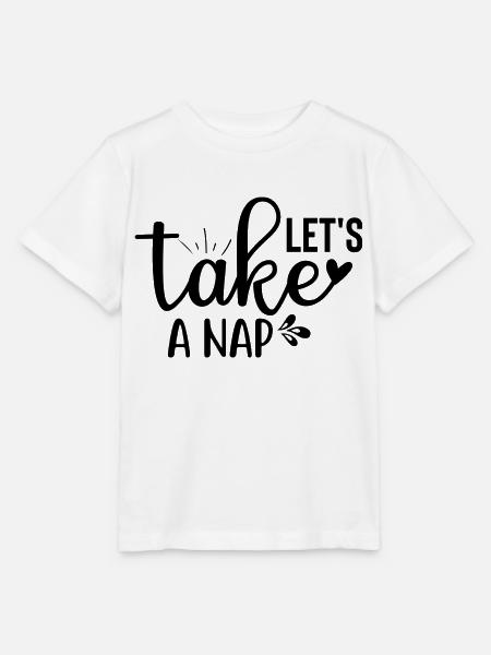 Let´s Take a Nap - Stanley/Stella Kinder T-Shirt MINI CREATOR - Weiß