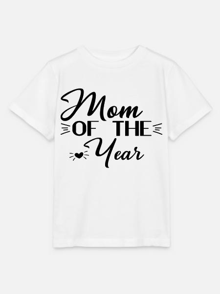 Mom Of The Year - Stanley/Stella Kinder T-Shirt MINI CREATOR  - Weiß