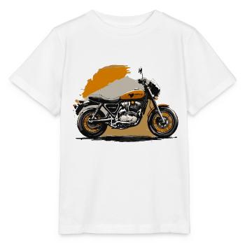 Retro motorcycle - Stanley/Stella MINI CREATOR Kids’ T-Shirt - white - Front - Maike (125cm)