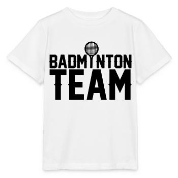 Badminton Team - Stanley/Stella Kinder T-Shirt MINI CREATOR  - Weiß - Vorne - Maike (125cm)