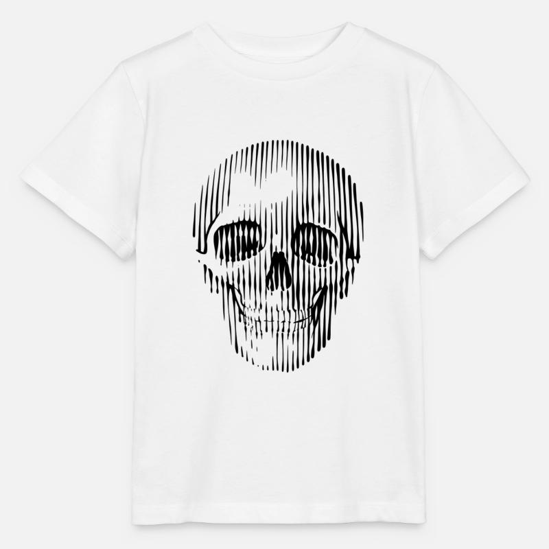 Skull graphic art - T-shirt bio MINI CREATOR Stanley/Stella Enfant - blanc