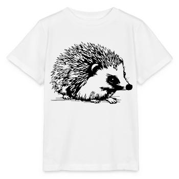 Hedgehog Forest Prickly Animal - Stanley/Stella MINI CREATOR Kids’ T-Shirt - white - Front - Maike (125cm)