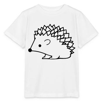 Hedgehog Forest Prickly Animal - Stanley/Stella MINI CREATOR Kids’ T-Shirt - white - Front - Maike (125cm)