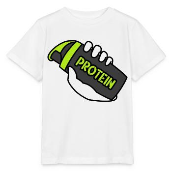 Protein Shaker: Befeuern Sie Ihre Fitnessreise! - Stanley/Stella Kinder T-Shirt MINI CREATOR  - Weiß - Vorne - Maike (125cm)