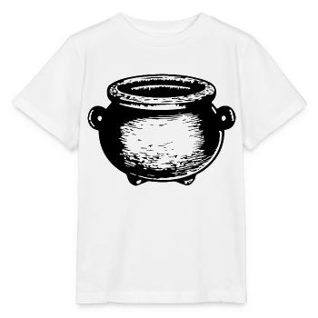 Kessel Magisch Hexe Halloween - Stanley/Stella Kinder T-Shirt MINI CREATOR  - Weiß - Vorne - Maike (125cm)