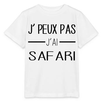 Safari - T-shirt bio MINI CREATOR Stanley/Stella Enfant - blanc - Devant - Maike (125cm)