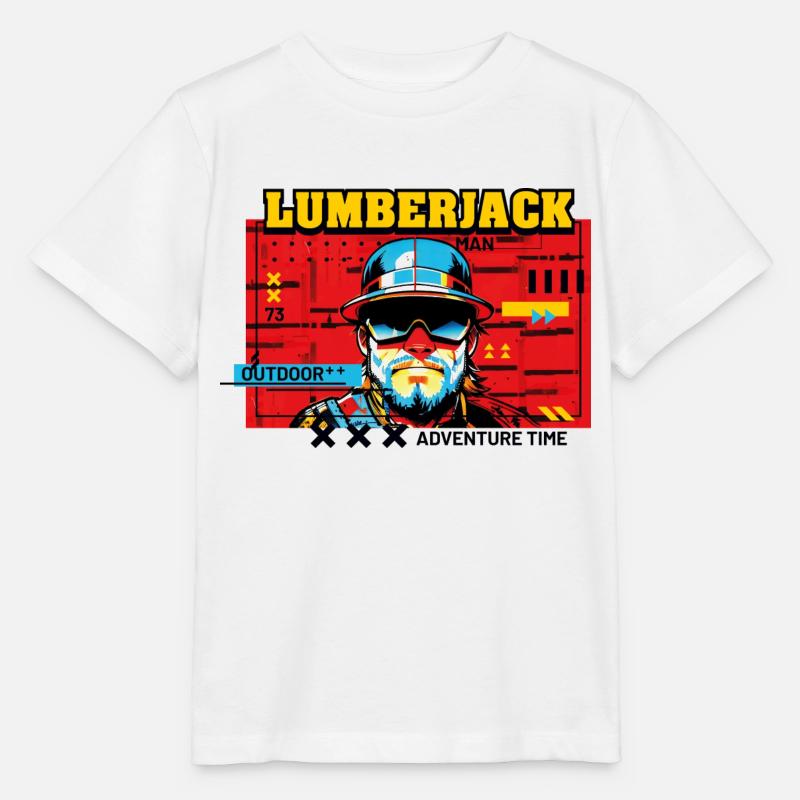 Lumberjack man - Stanley/Stella Kinder T-Shirt MINI CREATOR  - Weiß