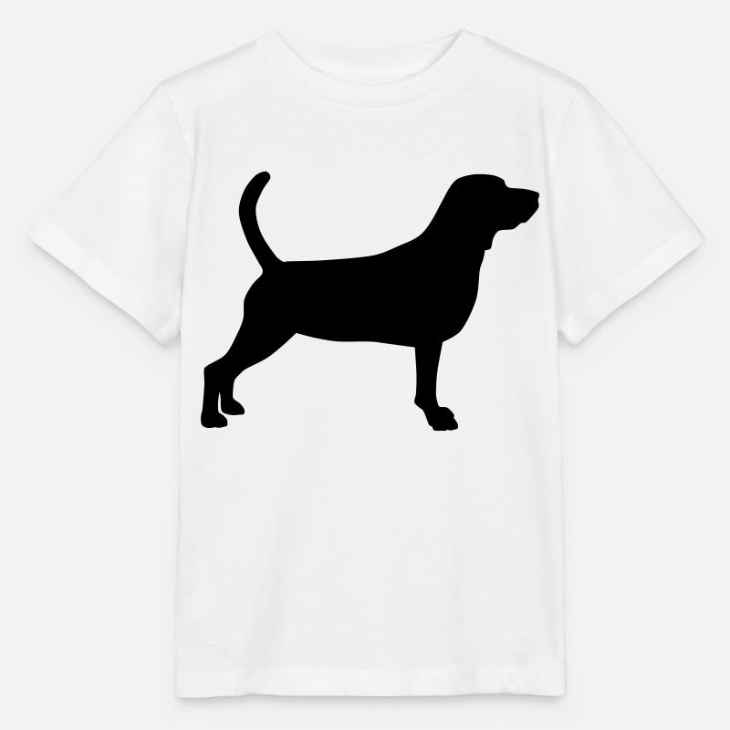 beagle schattenriss 1 - Stanley/Stella Kinder T-Shirt MINI CREATOR - Weiß