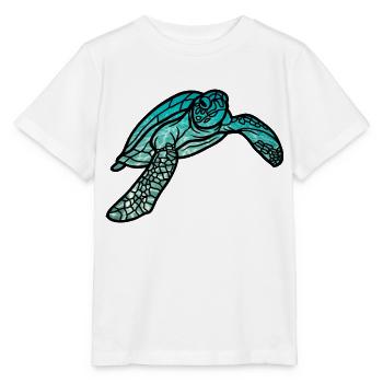 Tortue Marine - T-shirt bio MINI CREATOR Stanley/Stella Enfant - blanc - Devant - Maike (125cm)