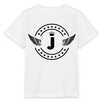 Armoiries J - T-shirt bio MINI CREATOR Stanley/Stella Enfant - blanc - Devant - Maike (125cm)