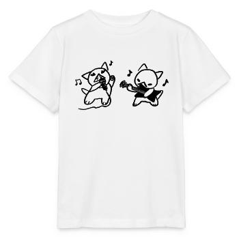 Heavy Meowtal - Stanley/Stella MINI CREATOR Kids’ T-Shirt - white - Front - Maike (125cm)