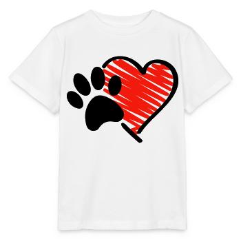 pfote herz - Stanley/Stella Kinder T-Shirt MINI CREATOR  - Weiß - Vorne - Maike (125cm)