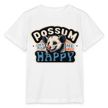 L’OPOSSUM ME REND HEUREUX - T-shirt bio MINI CREATOR Stanley/Stella Enfant - blanc - Devant - Maike (125cm)