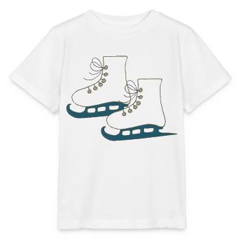schlittschuhe - Stanley/Stella Kinder T-Shirt MINI CREATOR  - Weiß - Vorne - Maike (125cm)