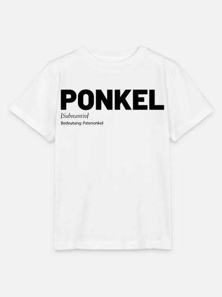 Ponkel Patenonkel Onkel - Stanley/Stella Kinder T-Shirt MINI CREATOR  - Weiß