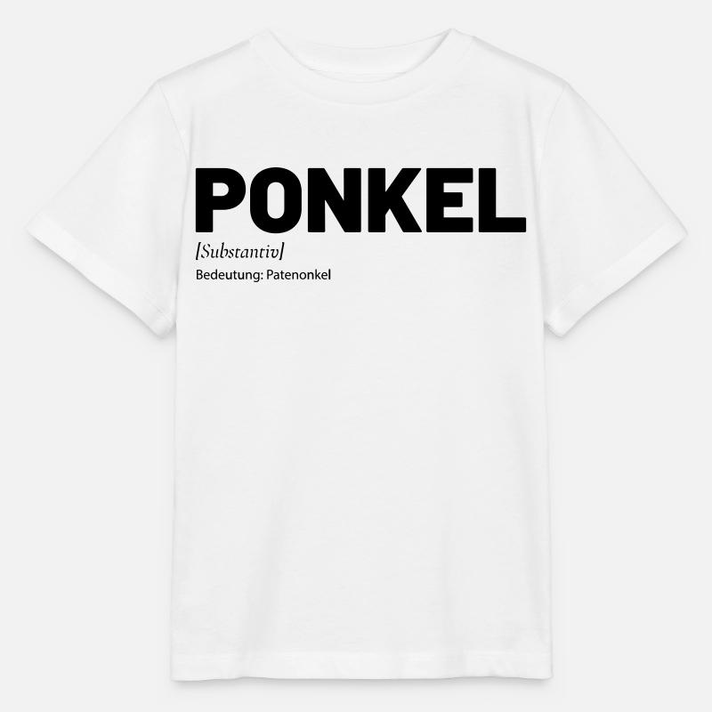Ponkel Patenonkel Onkel - Stanley/Stella Kinder T-Shirt MINI CREATOR - Weiß