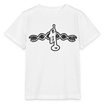 Trompetenspieler Trompete Musiker Blasinstrument - Stanley/Stella Kinder T-Shirt MINI CREATOR  - Weiß - Vorne - Maike (125cm)