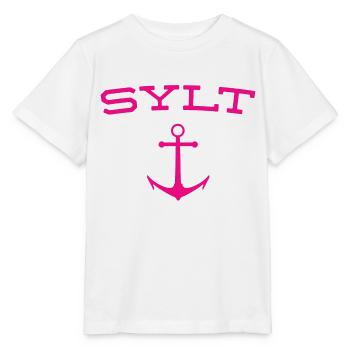 Sylt - Mer du Nord - Allemagne - Kampen - Île - T-shirt bio MINI CREATOR Stanley/Stella Enfant - blanc - Devant - Maike (125cm)