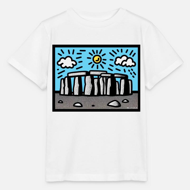 Stonehenge-Kunst - Stanley/Stella Kinder T-Shirt MINI CREATOR  - Weiß