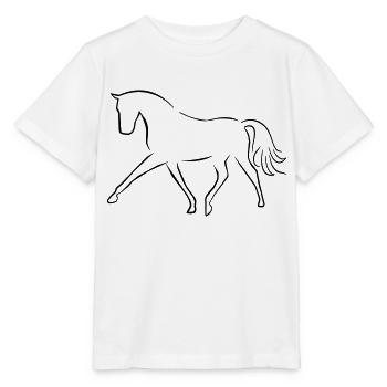 Dressurpferd - Stanley/Stella Kinder T-Shirt MINI CREATOR  - Weiß - Vorne - Maike (125cm)