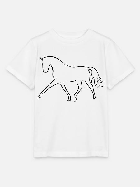 Dressurpferd - Stanley/Stella Kinder T-Shirt MINI CREATOR - Weiß