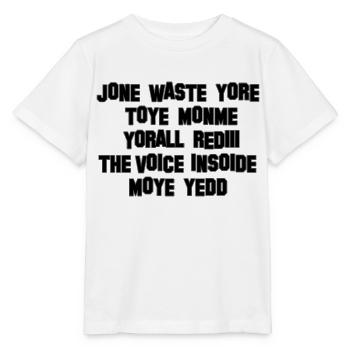JONE WASTE YORE TOYE MONME YORALL REDIII LA VOIX - T-shirt bio MINI CREATOR Stanley/Stella Enfant - blanc - Devant - Maike (125cm)