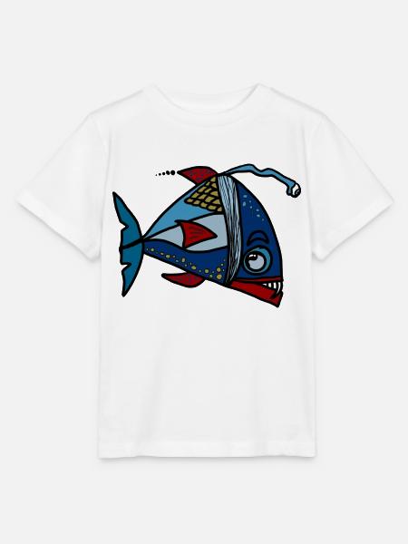 Fisch - Stanley/Stella Kinder T-Shirt MINI CREATOR  - Weiß