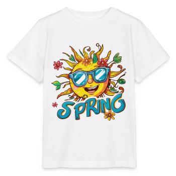 Printemps Printemps Fleurs De Soleil - T-shirt bio MINI CREATOR Stanley/Stella Enfant - blanc - Devant - Maike (125cm)