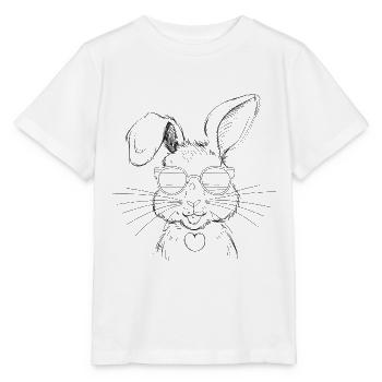 Lapin drôle lapin mignon lapin cadeau - T-shirt bio MINI CREATOR Stanley/Stella Enfant - blanc - Devant - Maike (125cm)
