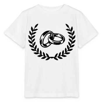 wedding rings - Stanley/Stella MINI CREATOR Kids’ T-Shirt - white - Front - Maike (125cm)