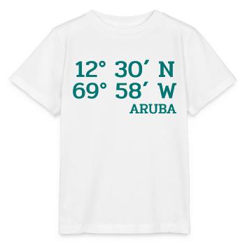 Aruba Coordinaters - Koordinaten - Karibik - Stanley/Stella Kinder T-Shirt MINI CREATOR  - Weiß - Vorne - Maike (125cm)