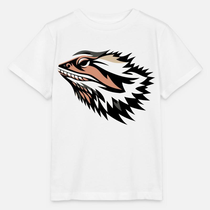 Dragon barbu - T-shirt bio MINI CREATOR Stanley/Stella Enfant - blanc