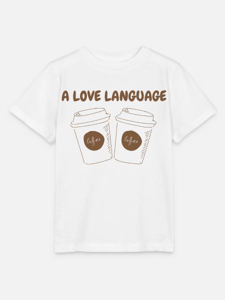 A LOVE LANGUAGE - Stanley/Stella Kinder T-Shirt MINI CREATOR - Weiß