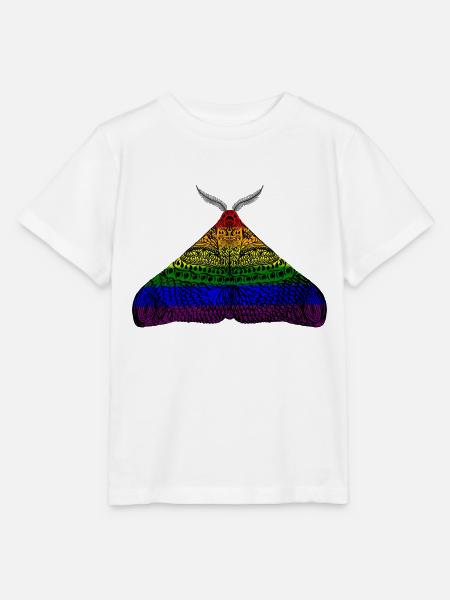 Pride Motte Motiv A - Stanley/Stella Kinder T-Shirt MINI CREATOR  - Weiß