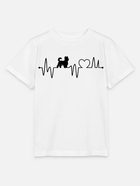 Herzschlag Hund - Stanley/Stella Kinder T-Shirt MINI CREATOR - Weiß