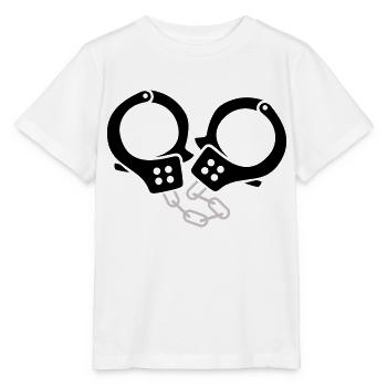 handschellen 2 - Stanley/Stella Kinder T-Shirt MINI CREATOR  - Weiß - Vorne - Maike (125cm)