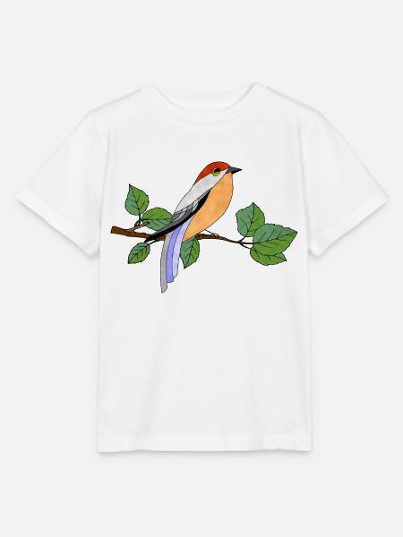 Bunter Vogel - Stanley/Stella Kinder T-Shirt MINI CREATOR - Weiß